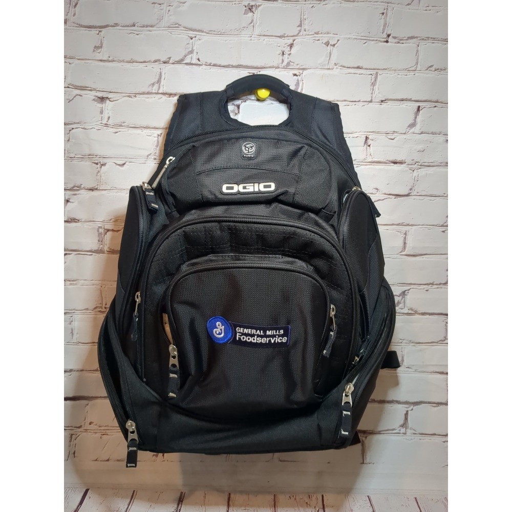 OGIO Tech Specs Metro Street Backpack Black Bag W/ General Mills Patch